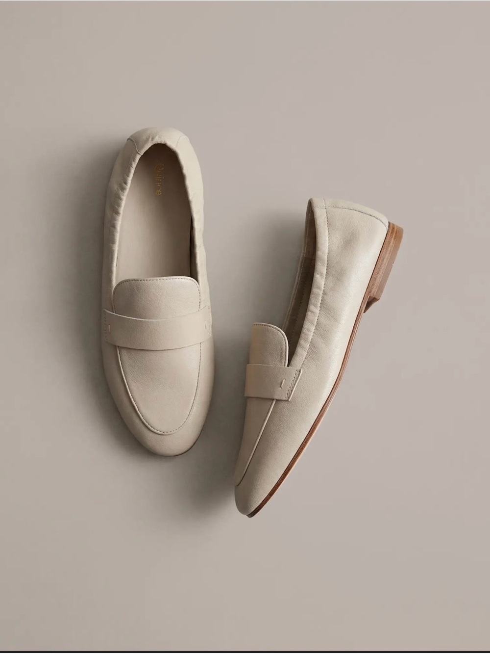 Quince Italian Leather Soft Loafers – Almond – Size 11 – NIB
